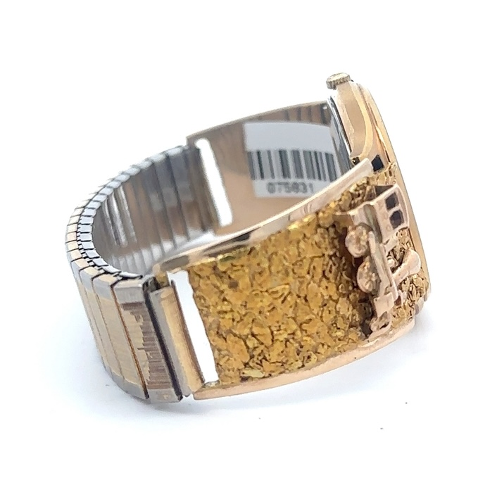 Custom Hamilton Masonic Gold Nugget Watch 075831 - Image 5