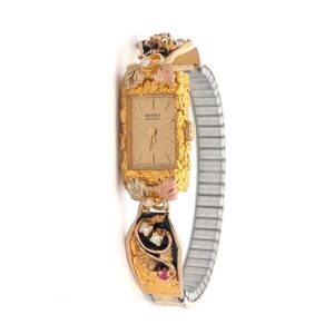 Seiko Gold Nugget & Black Hills Gold Womens Estate Watch 078076