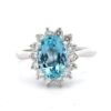 Lady's Estate 2 Carat Aquamarine Ring 078165