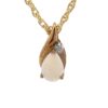 Estate Opal & Diamond Pendant 090535