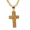 Gold Nugget Cross Pendant 510341