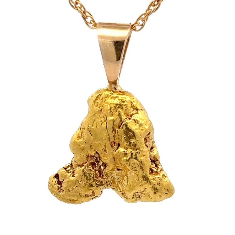 17.5 Gram Gold Nugget Pendant P133X - Image 2