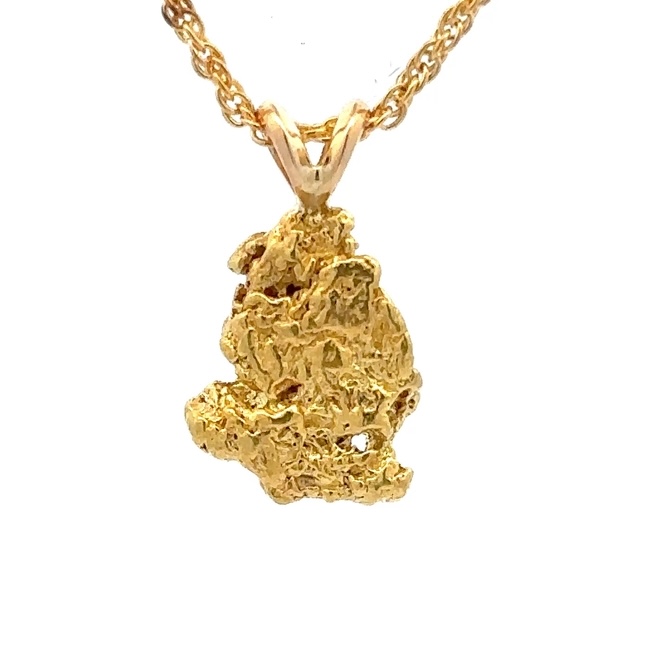 2.3 Gram Gold Nugget Pendant P15X - Image 3