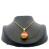 Ammolite Vermeil Circle Pendant PGPAMLITLGCIRCLE