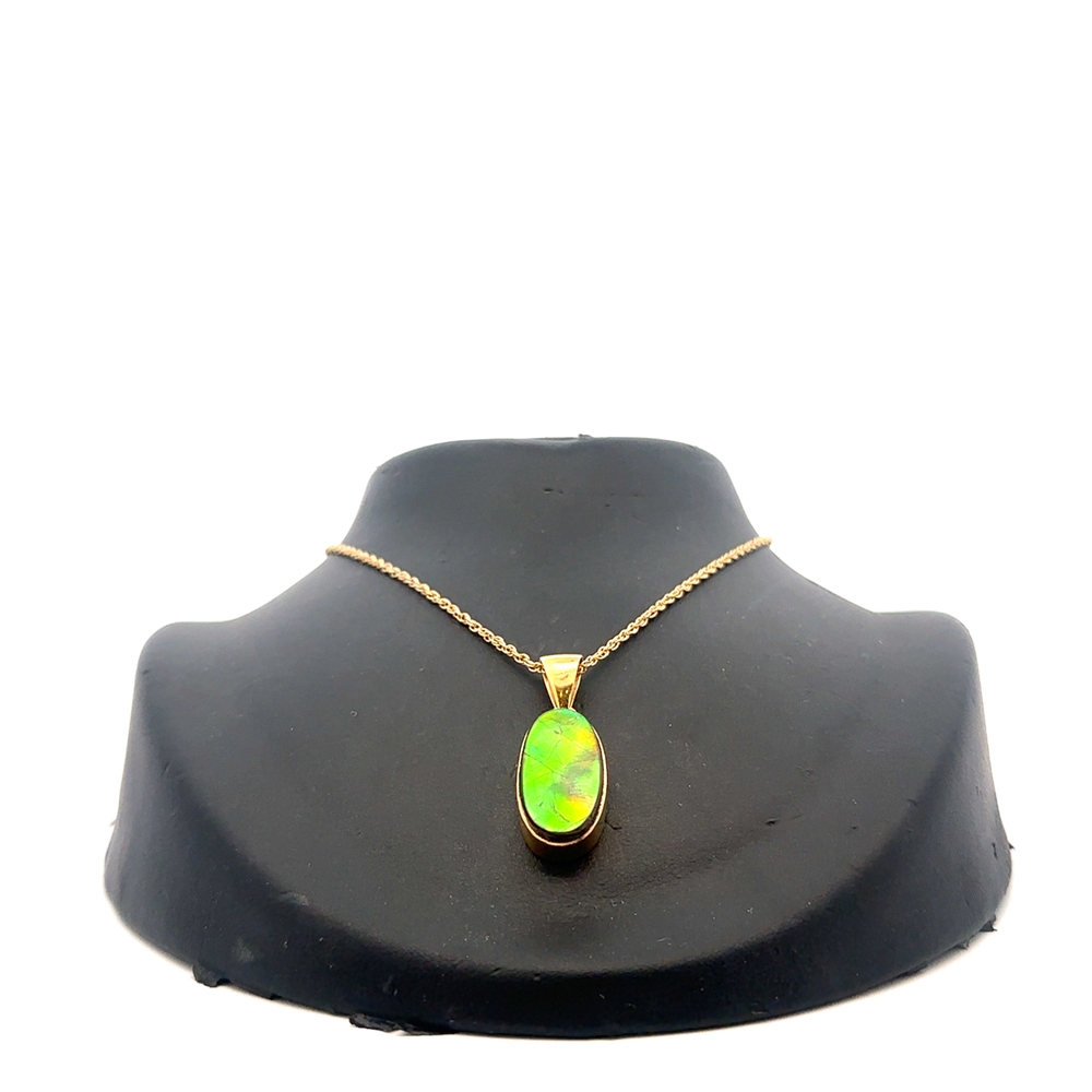 Ammoliter Vermeil Oval Pendant PGPAMLITLGOVAL