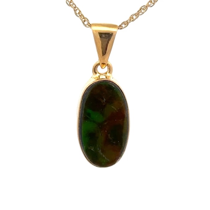 Ammoliter Vermeil Oval Pendant PGPAMLITLGOVAL - Image 2