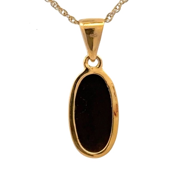 Ammoliter Vermeil Oval Pendant PGPAMLITLGOVAL - Image 4