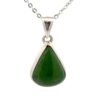Jade & Sterling Silver Teardrop PSSJADESMTDP