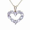Tanzanite Heart Estate Pendant 078308