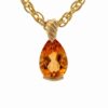 Citrine 14K Ladies Estate Pendant 078327