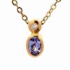 14K Gold & Tanzanite Lady's Estate Pendant 071450