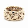 Woven 11.85mm Wide Gold Men's Estate Band 078353